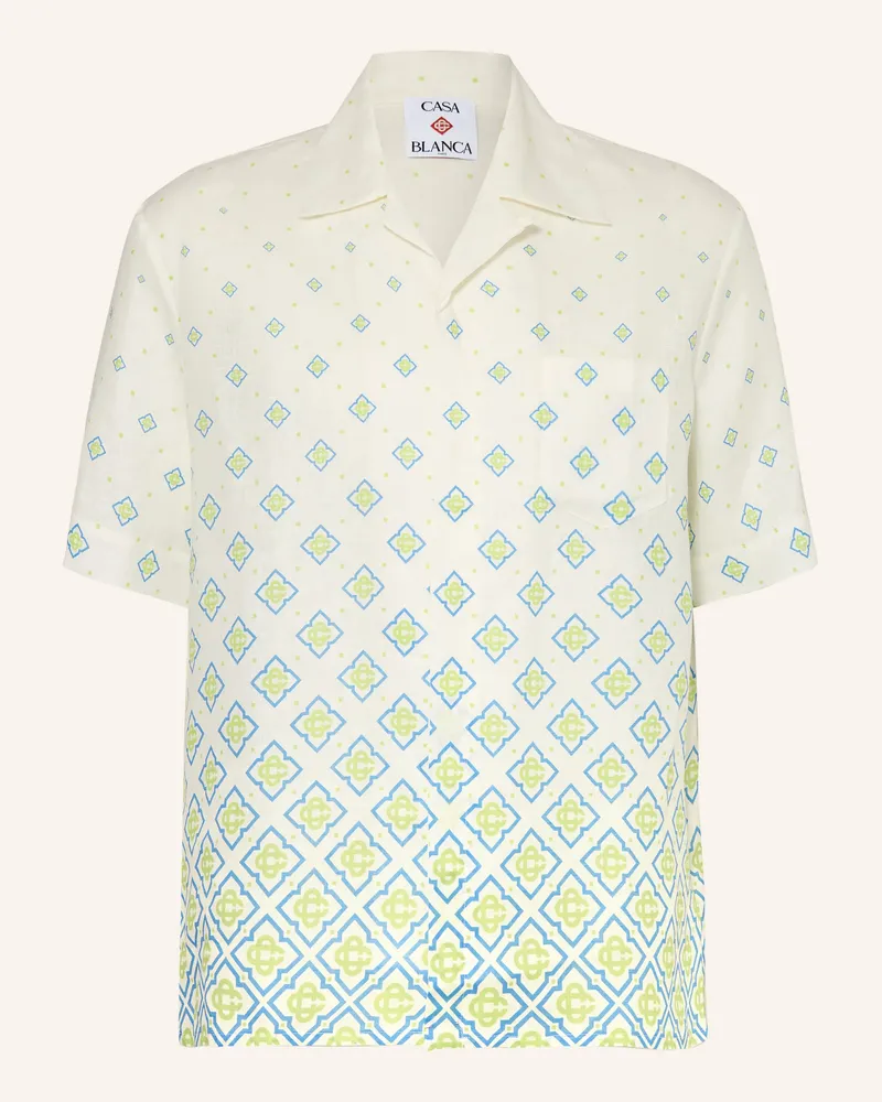 Casablanca Paris Resorthemd Comfort Fit Aus Leinen weiss Weiss