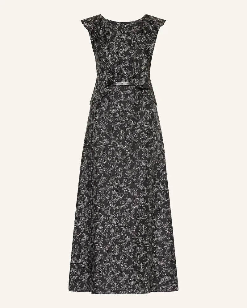 Max Mara Seidenkleid CALESSE mit Cut-out Schwarz