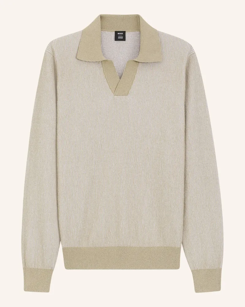 HUGO BOSS Pullover C-Nasario_So Relaxed Fit Boss X Shohei Ohtani beige Beige