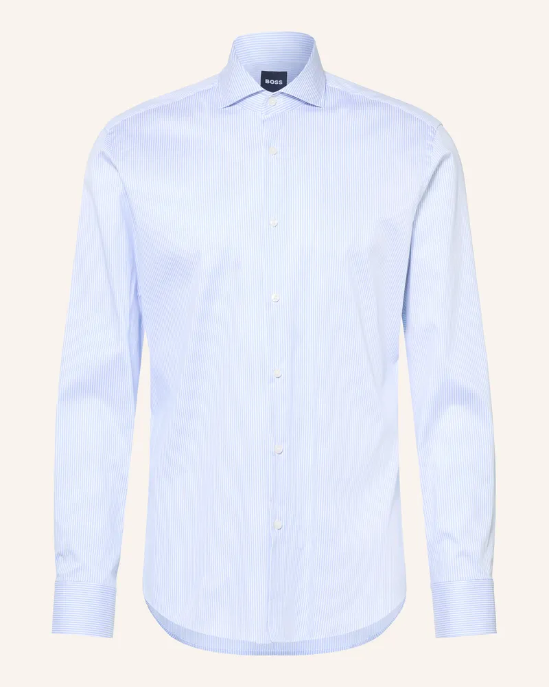 HUGO BOSS Hemd Joe Regular Fit blau Weiss