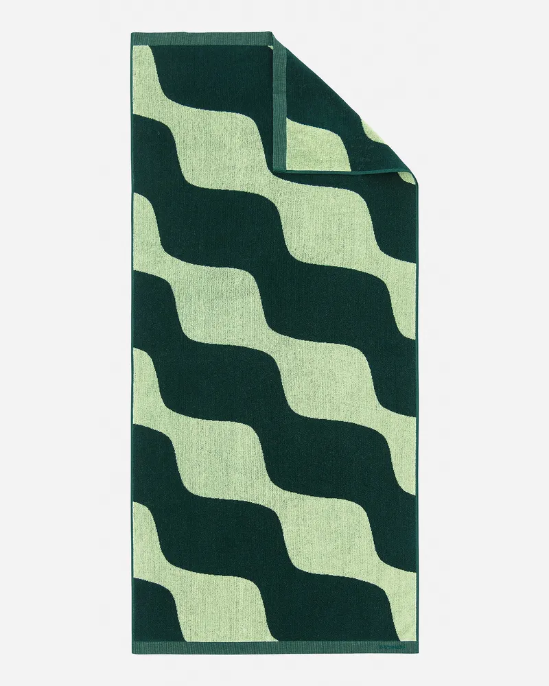 Marimekko Badetuch Taifuuni gruen Dunkelgrün