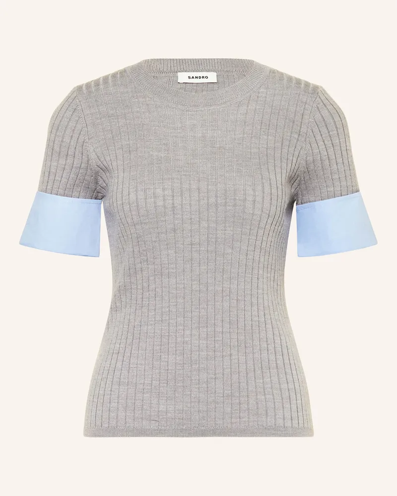 Sandro Strickshirt Grau