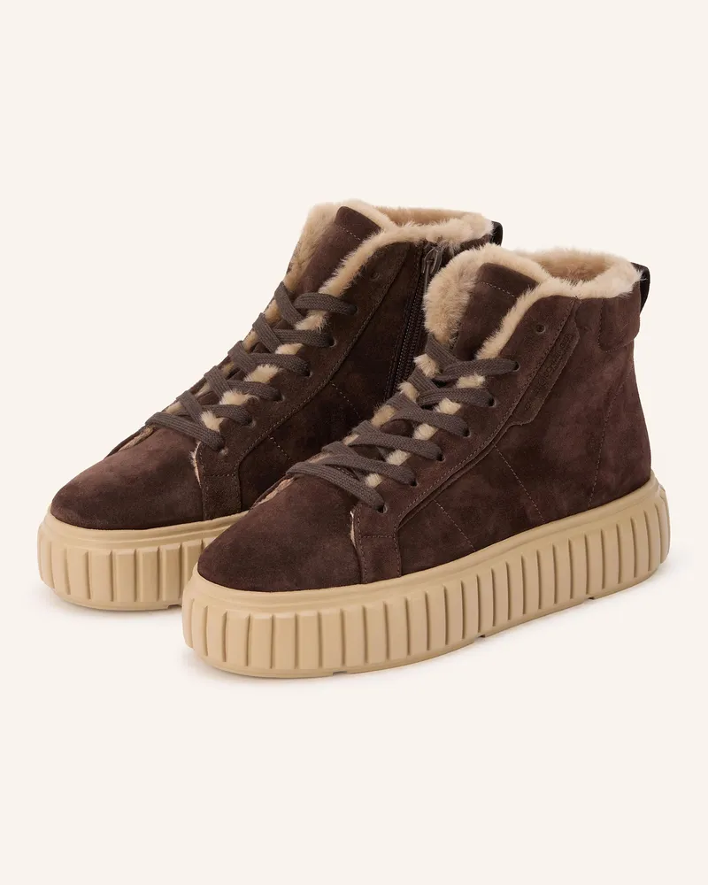 Kennel & Schmenger Hightop-Sneaker ZAP Dunkelbraun