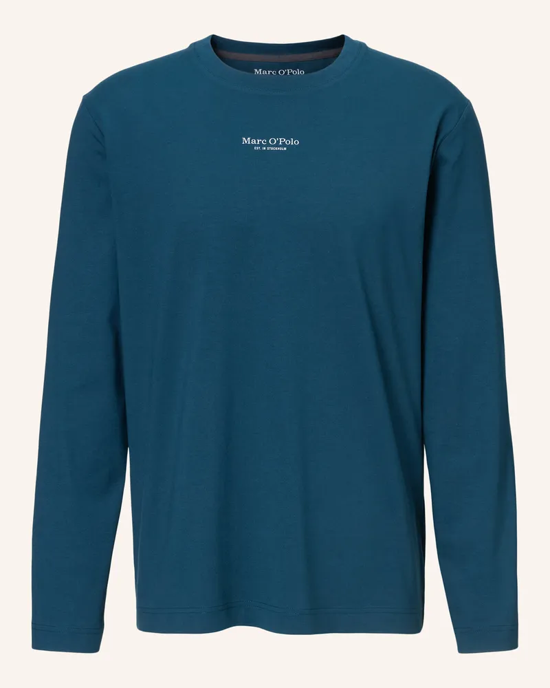 Marc O'Polo Langarm-Shirt Blau