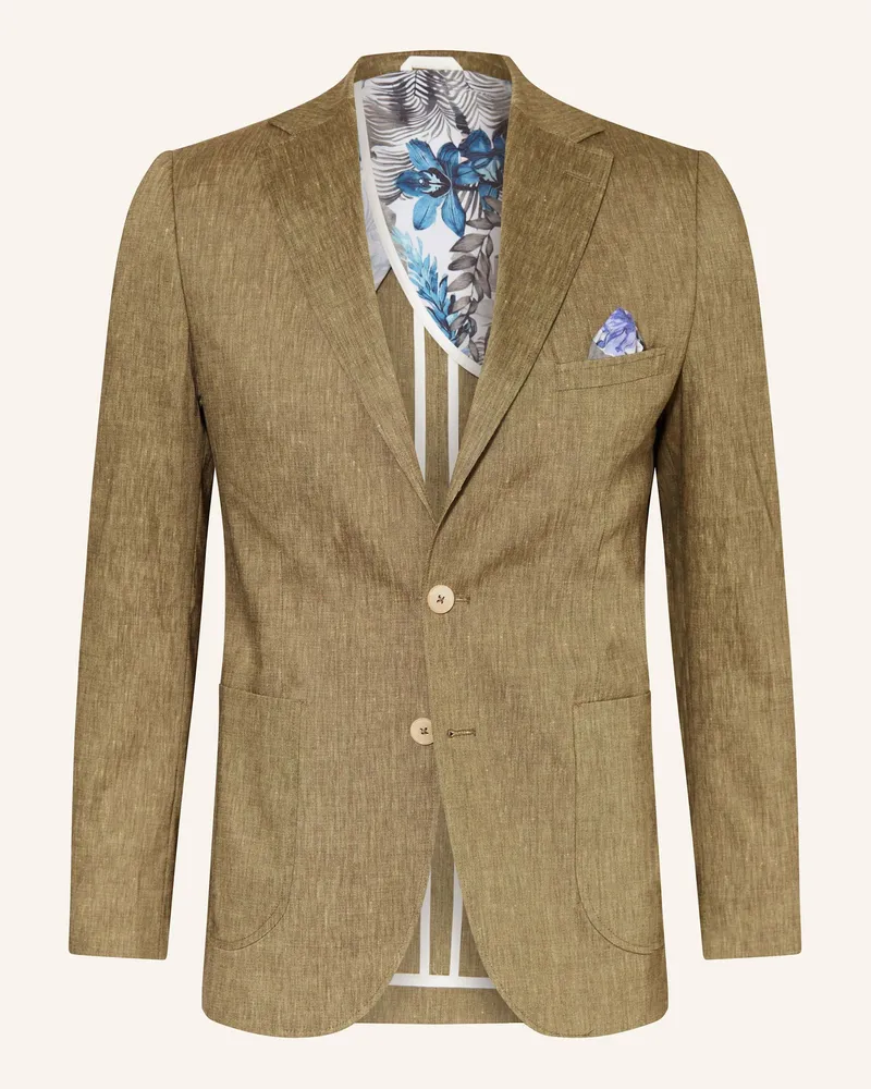 paul Anzugsakko Extra Slim Fit Mit Leinen gruen 735