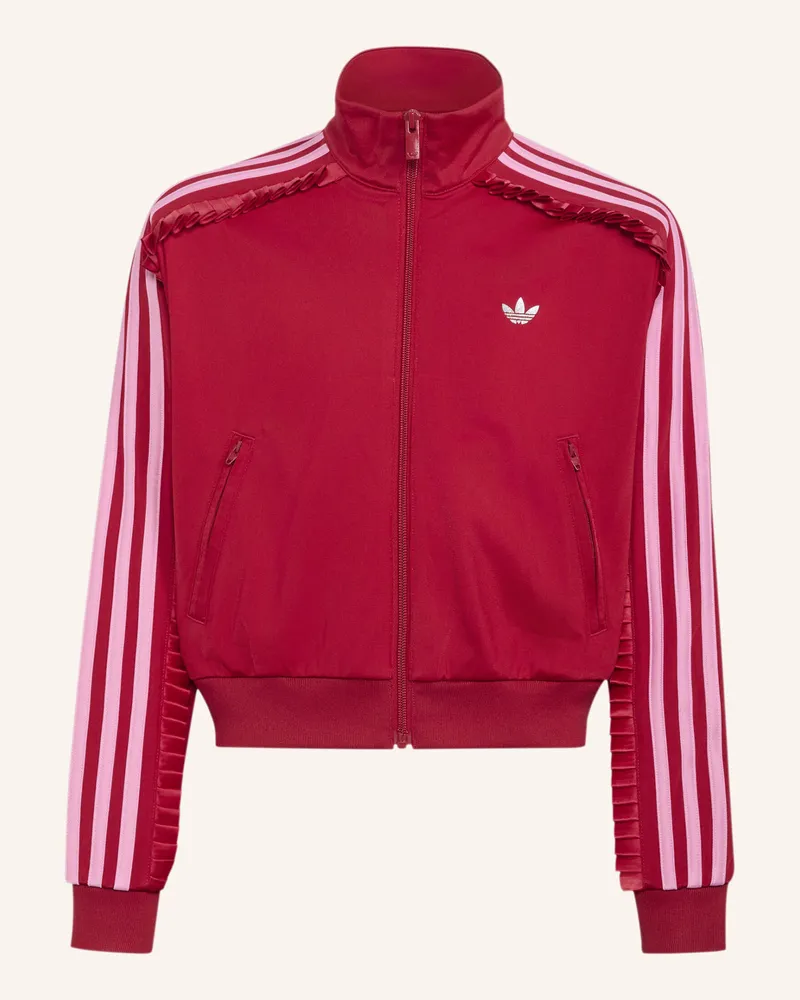 adidas Firebird Track Top, Locker Geschnitten, Kurz rot Rot