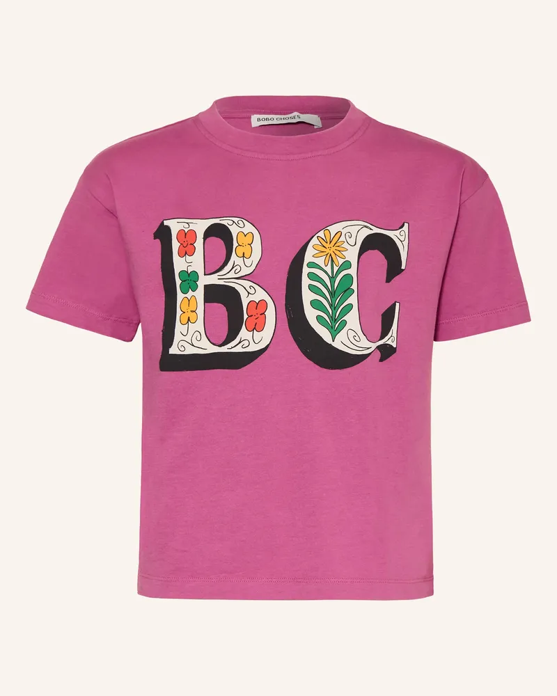 BOBO CHOSES T-Shirt lila Neonrosa
