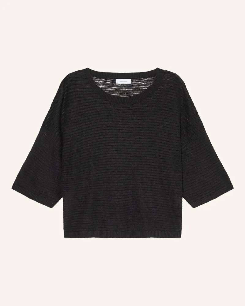 Darling Harbour Strickshirt aus Leinen Black