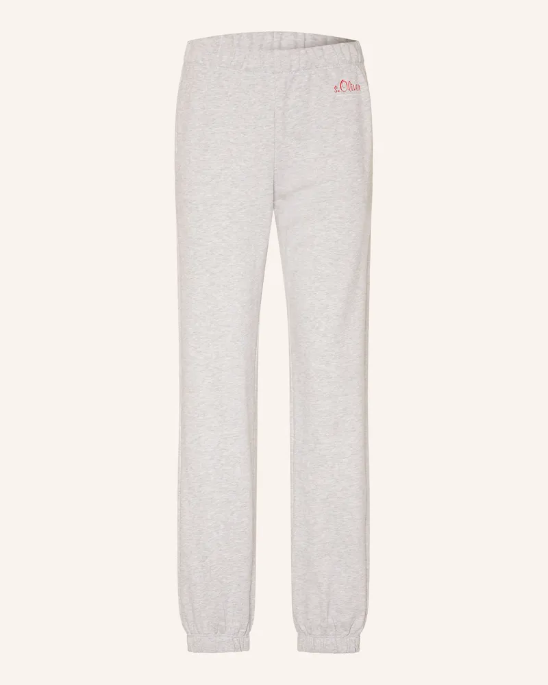 S.Oliver Sweatpants grau Hellgrau