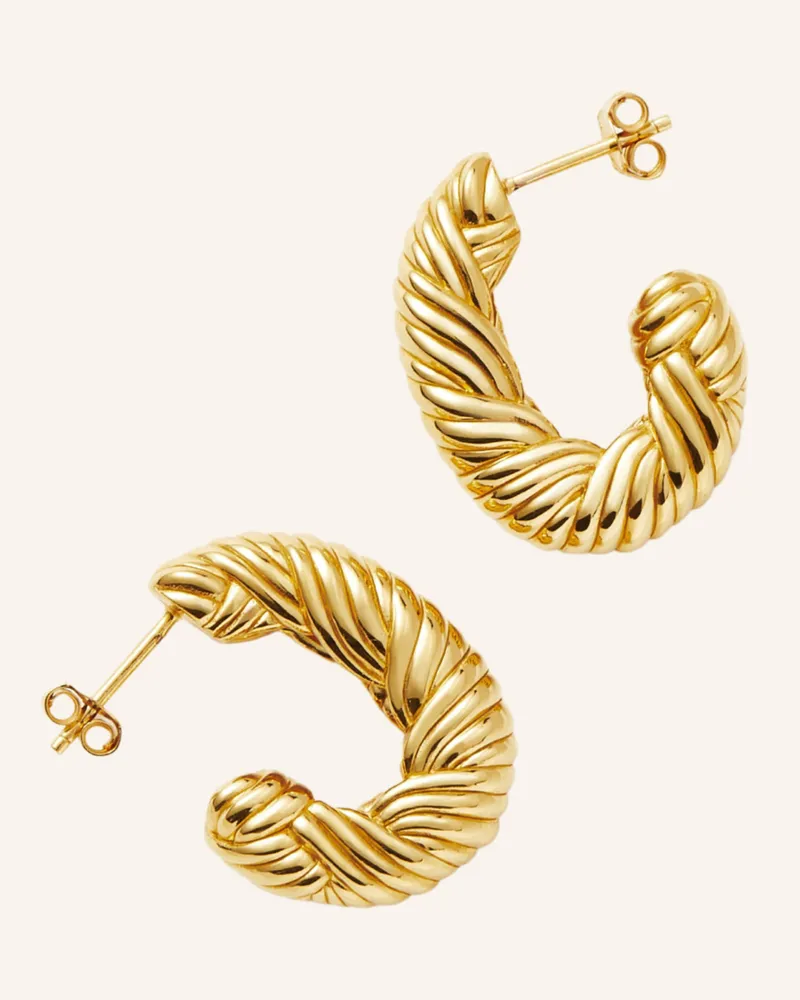 Missoma Ohrringe Chubby Wavy Hoops By Glambou gold Gold