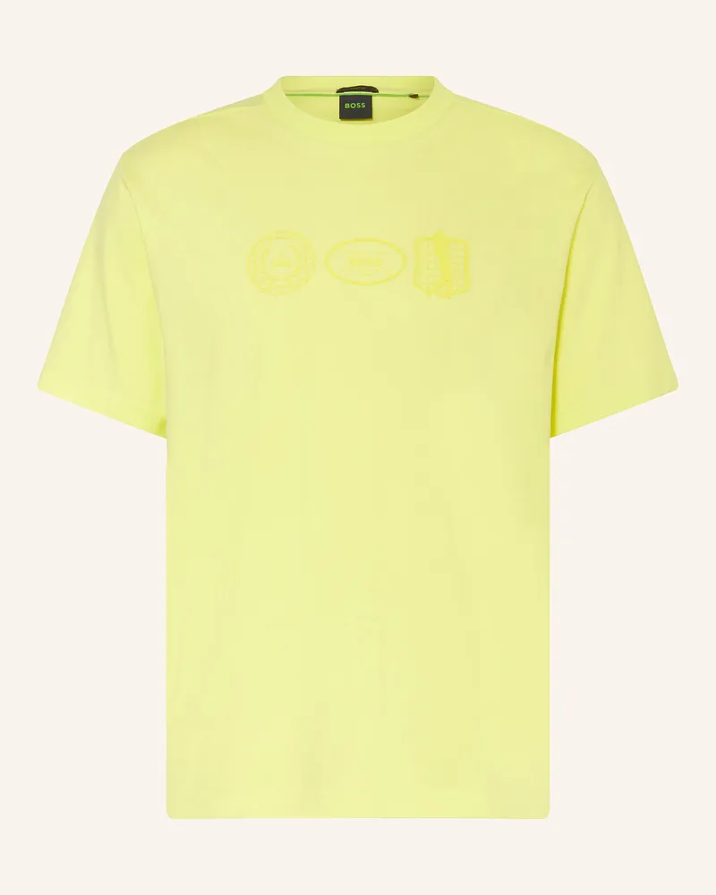 HUGO BOSS T-Shirt gelb Neongelb