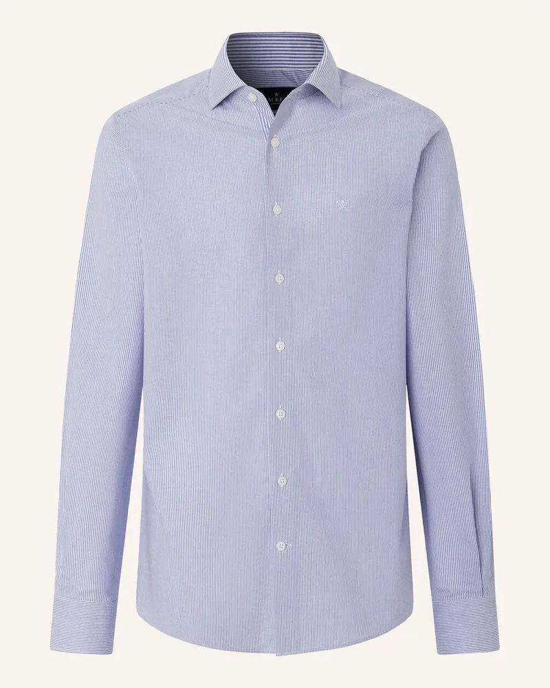 Hackett Freizeithemd Bi Stretch Bengal blau Dunkelblau