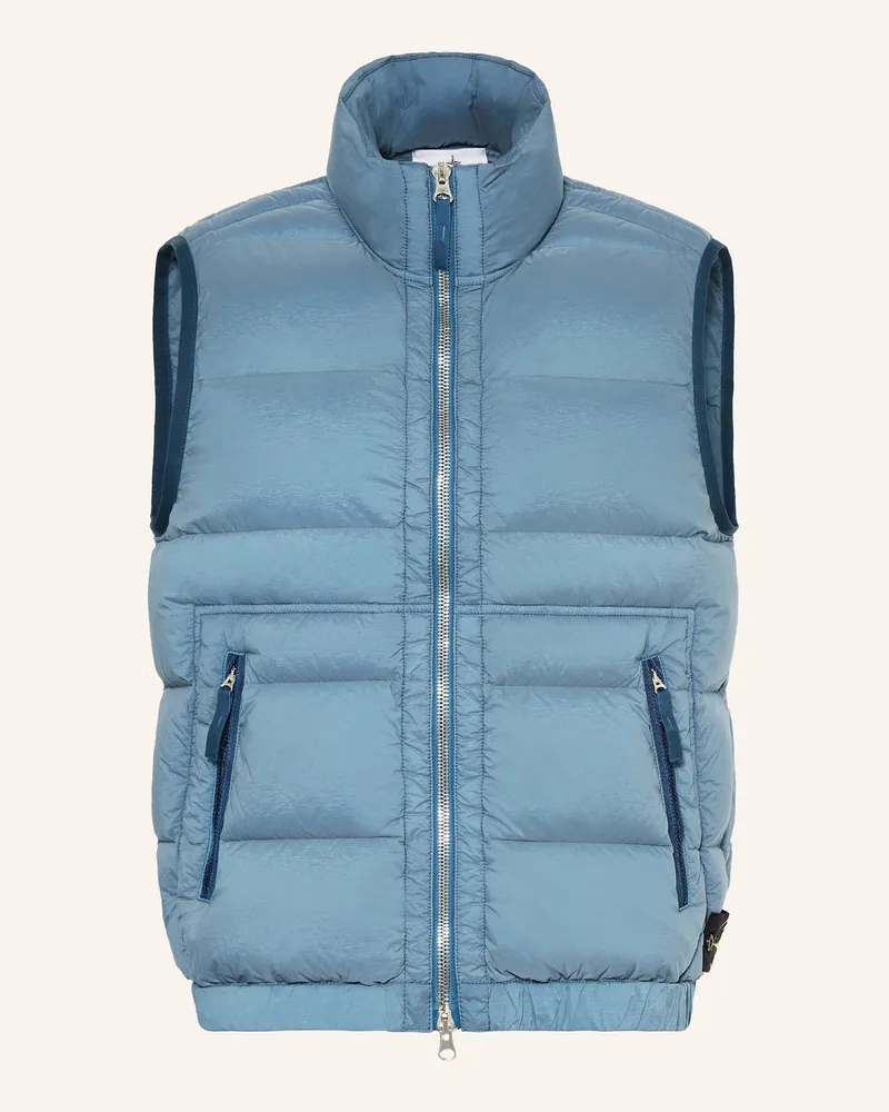 Stone Island Daunenweste blau Blau