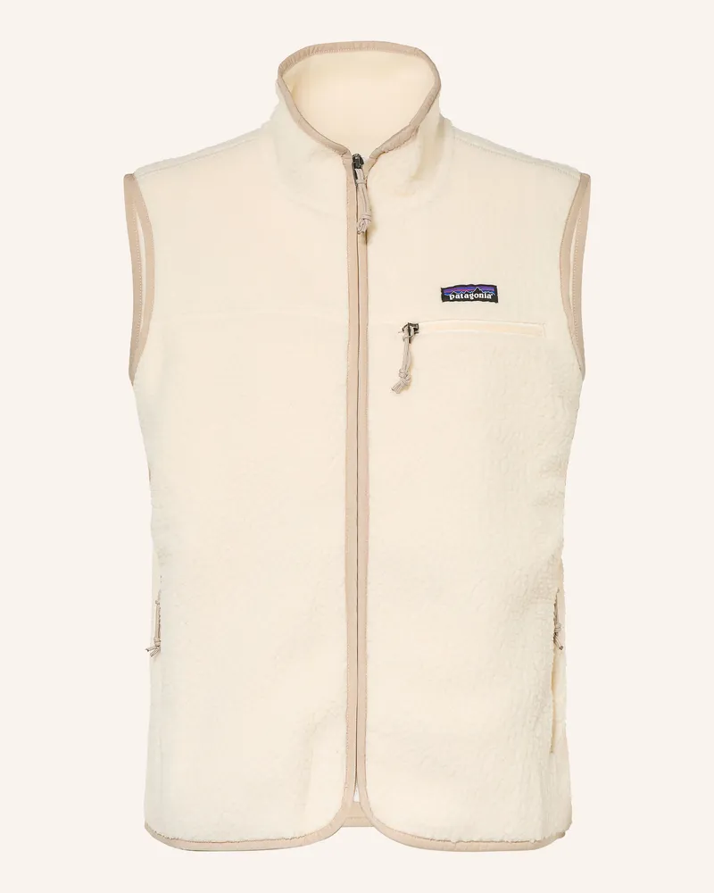 Patagonia Fleeceweste Retro Pile weiss Creme