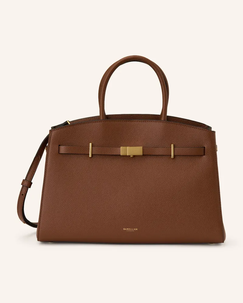 DeMELLIER Handtasche The Hudson braun Dunkelgrau