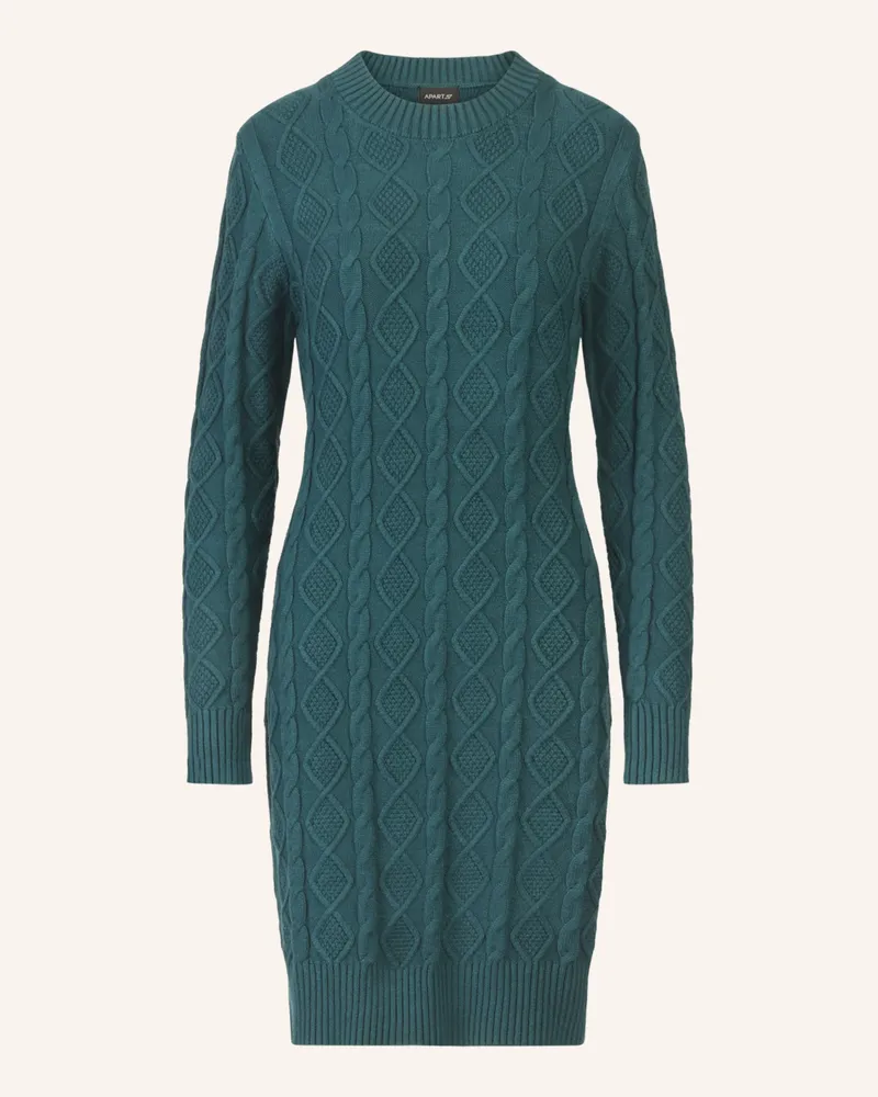 Apart Strickkleid Dunkelgrün