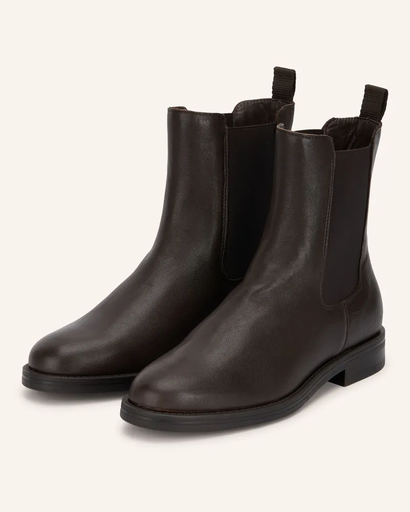 Mrs & HUGS Chelsea-Boots braun Dunkelbraun
