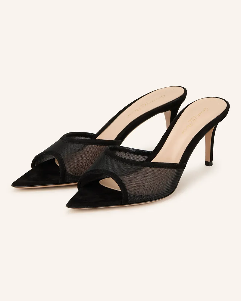 Gianvito Rossi Mules Schwarz
