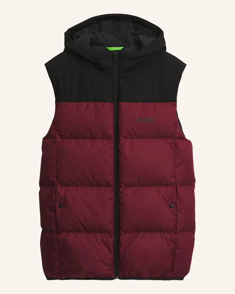 HUGO BOSS Jacke Ow_Block-X Vest Hd Regular Fit pink Rosa
