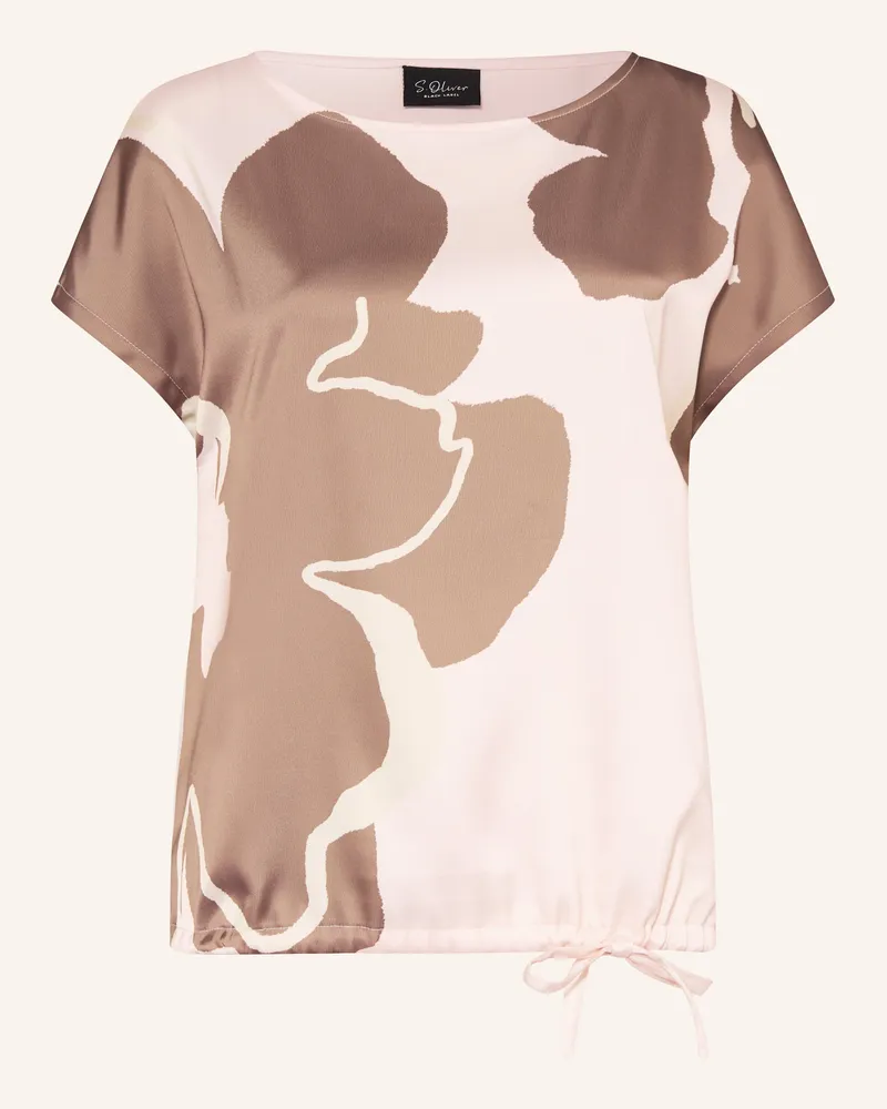 S.Oliver T-Shirt im Materialmix Hellrosa