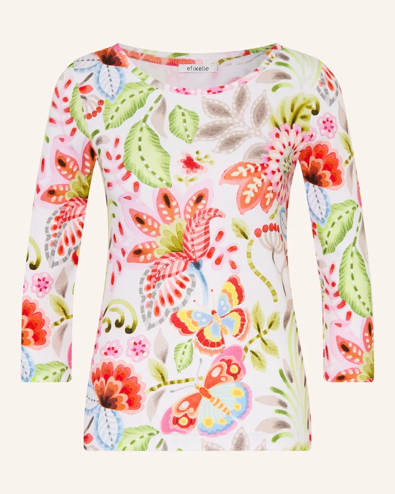 Efixelle Shirt mit 3/4-Arm Weiss