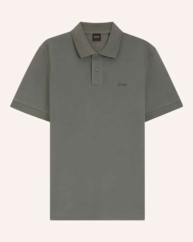 HUGO BOSS Piqué-Poloshirt PRIME Grau