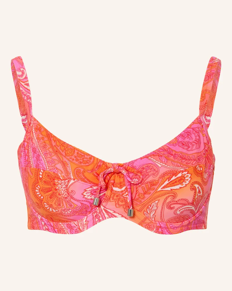 Cyell Bügel-Bikini-Top Paisley Breeze pink Orange