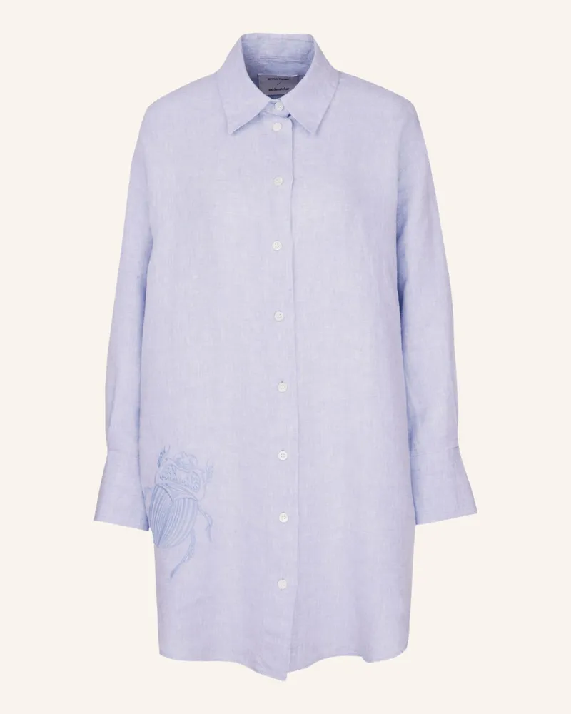 Seidensticker Hemdbluse, Longbluse Blau