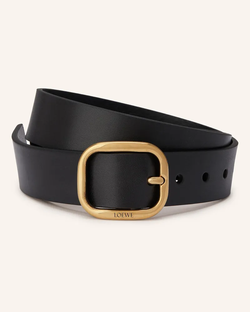 Loewe Ledergürtel Schwarz