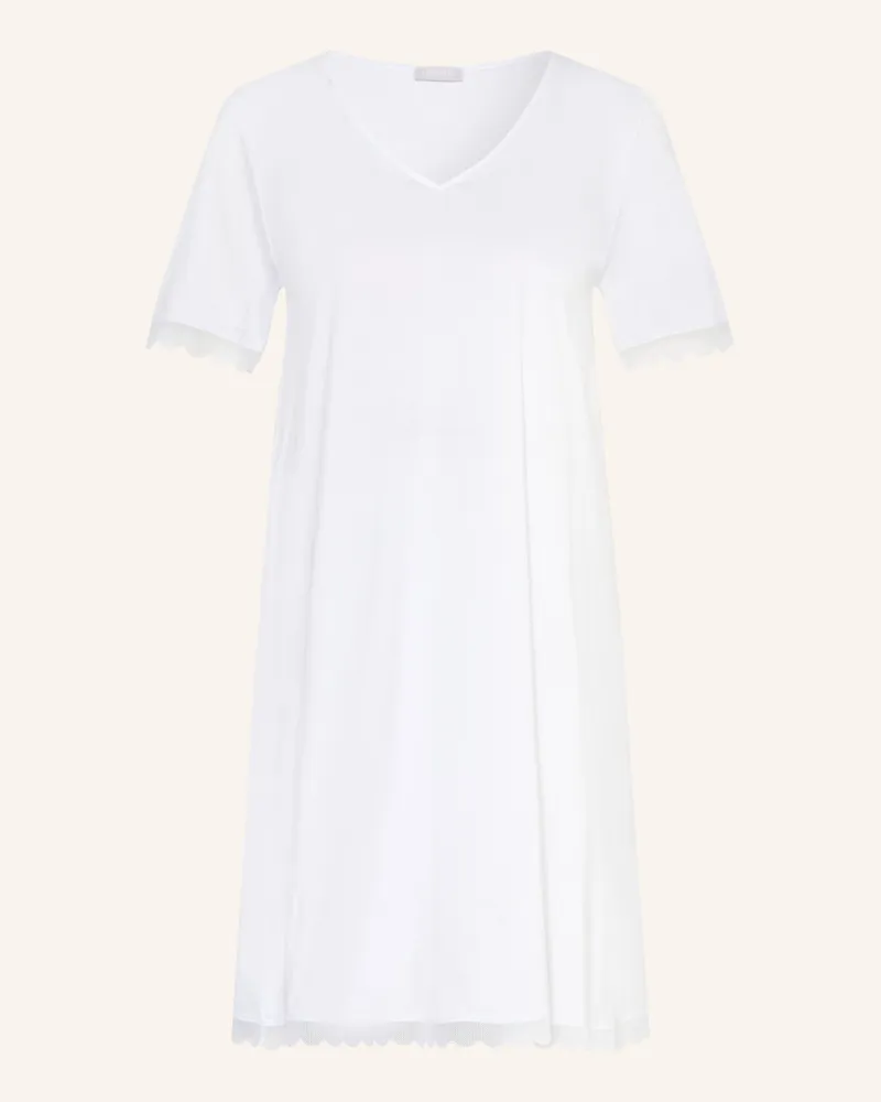 Hanro Nachthemd weiss Weiss