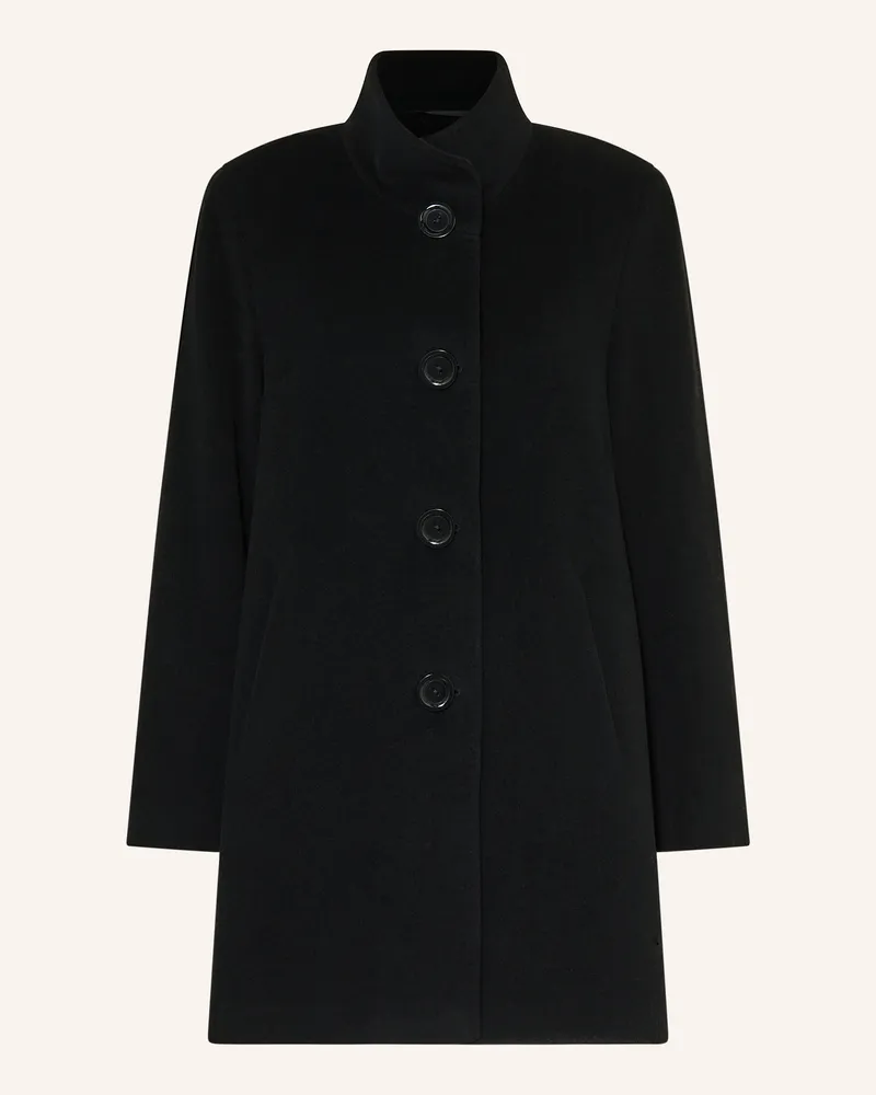 Cinzia Rocca Wollmantel schwarz Schwarz