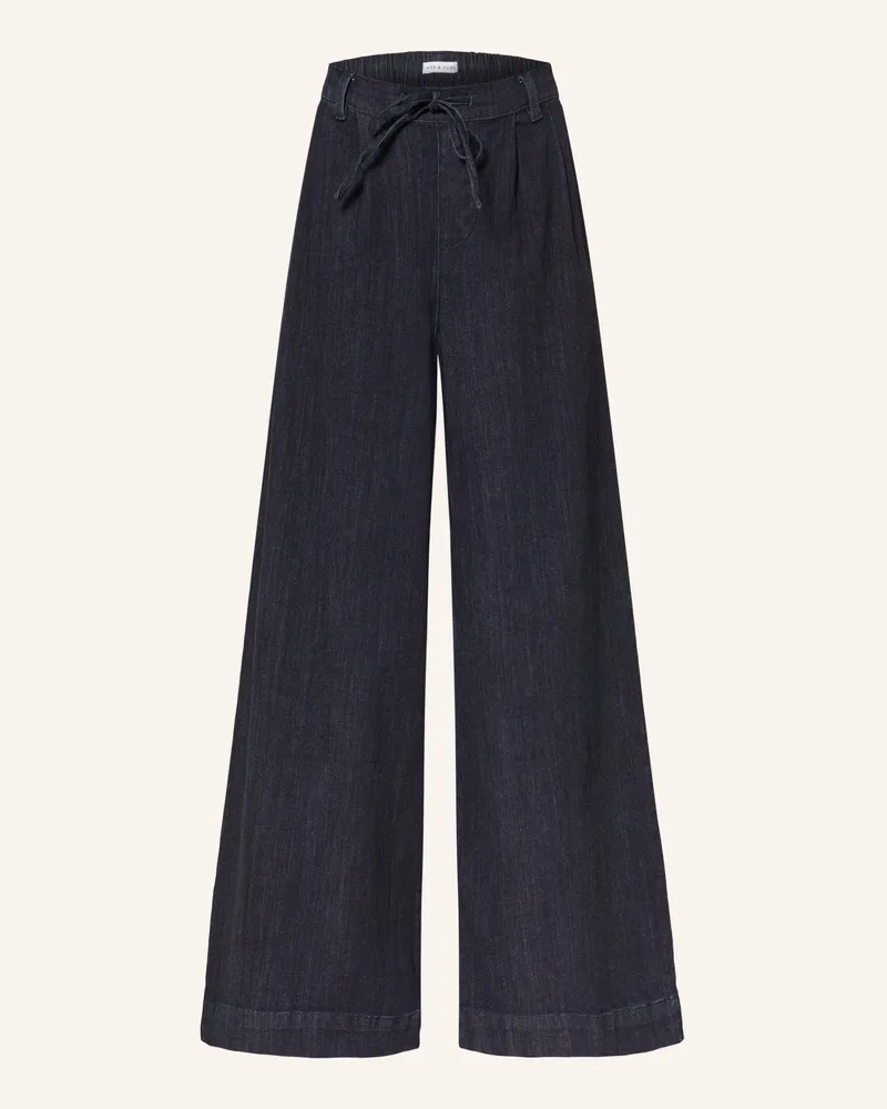 Mrs & HUGS Wide Leg Jeans blau Raw