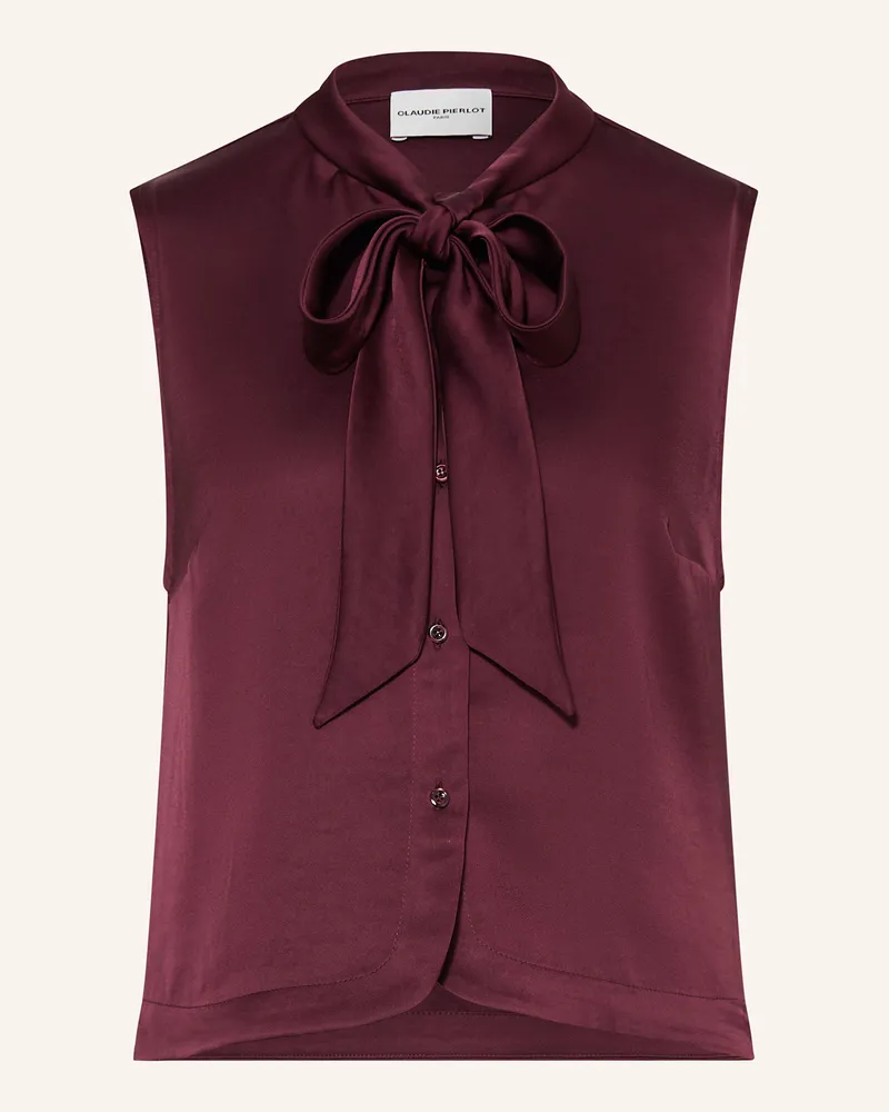 Claudie Pierlot Satintop Dunkelrot