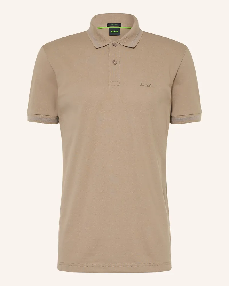 HUGO BOSS Piqué-Poloshirt Pio gruen Khaki