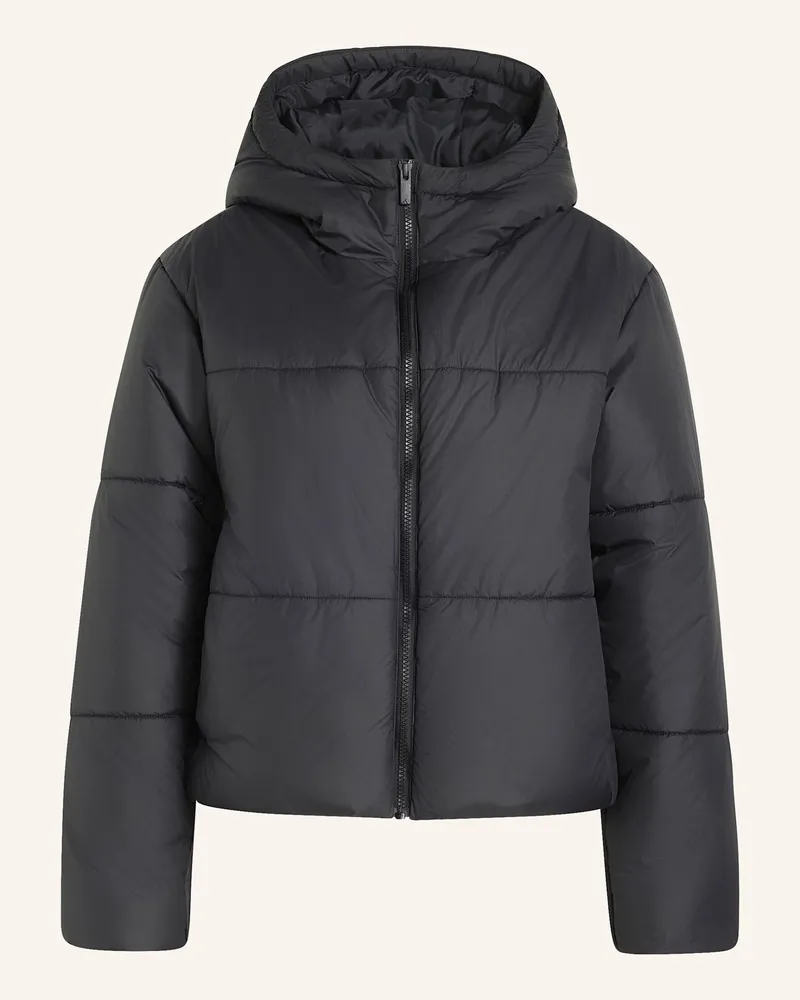 adidas Essentials Highloft Puffer Jacke, Isoliert schwarz Schwarz