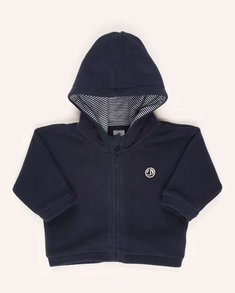 Petit Bateau Fleecejacke blau Dunkelblau