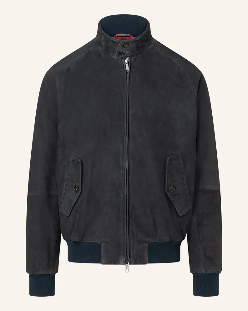 Baracuta Jacke g9 Harrington Suede blau Blau