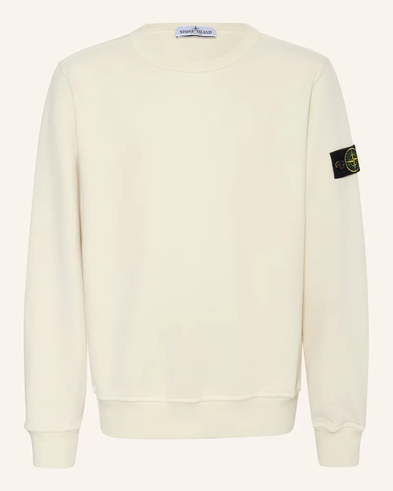 Stone Island Sweatshirt weiss Creme