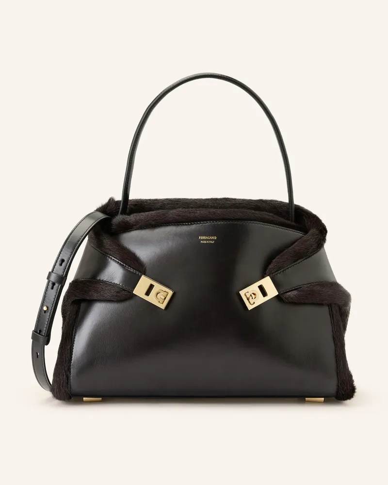 Ferragamo Handtasche HUG Schwarz