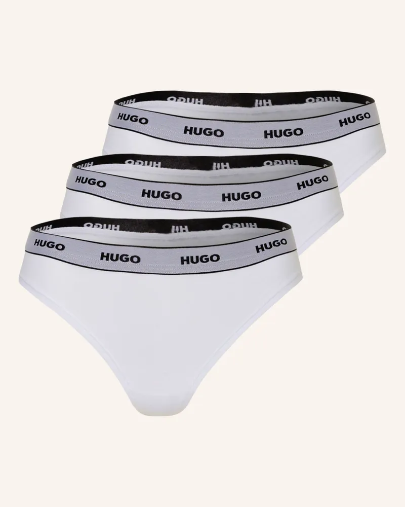 HUGO BOSS 3er-Pack String weiss Weiss
