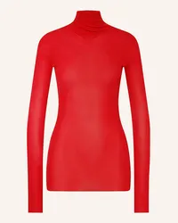 Jil Sander Longsleeve aus Seide Rot