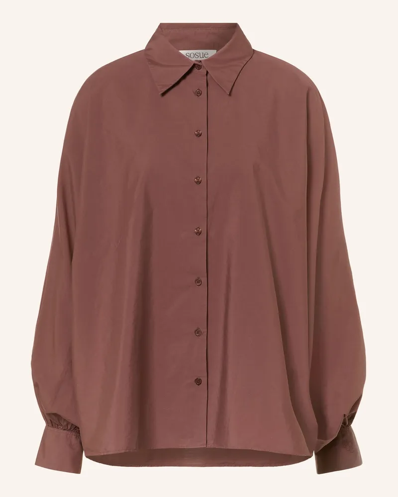SoSUE Hemdbluse Antonia braun Dunkelbraun