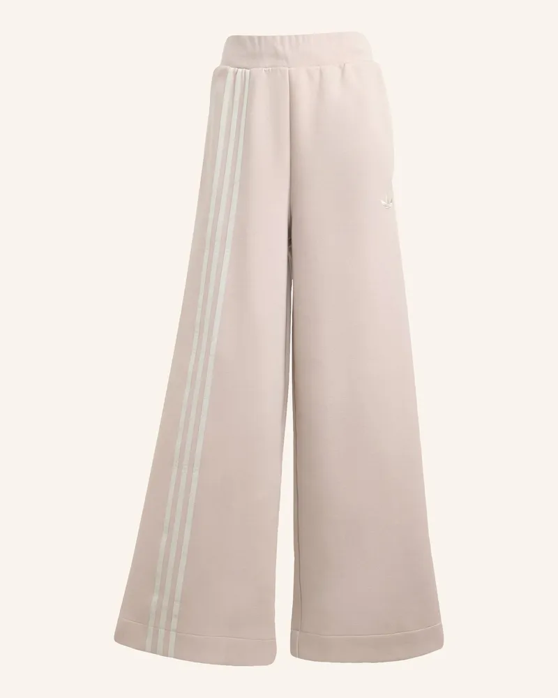 adidas OFF PLACED 3-STREIFEN WEITE HOSE Beige