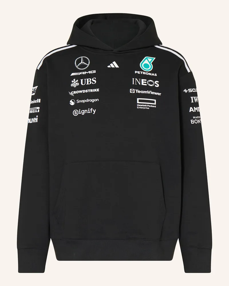 adidas Hoodie MERCEDES - AMG PETRONAS FORMULA ONE TEAM TEAM HOOD MEN Schwarz