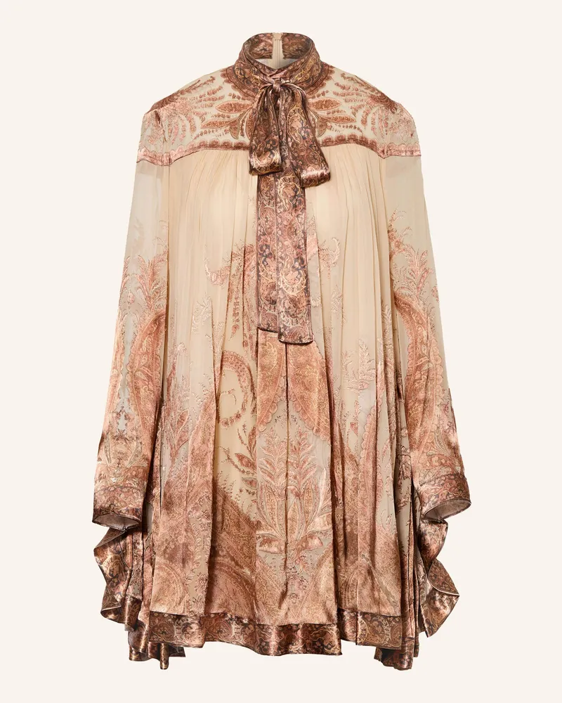 Zimmermann Cocktailkleid HYPNOTIC mit abnehmbarer Schluppe Creme