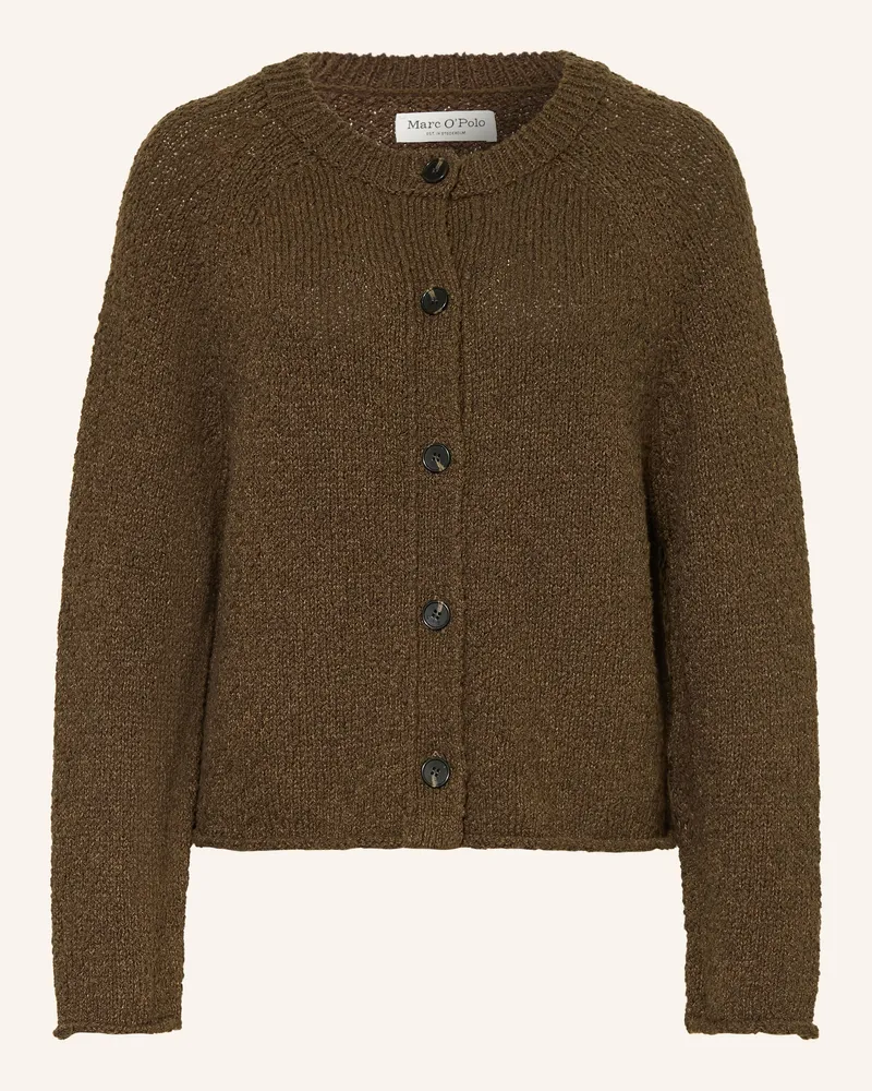 Marc O'Polo Strickjacke Dunkelbraun