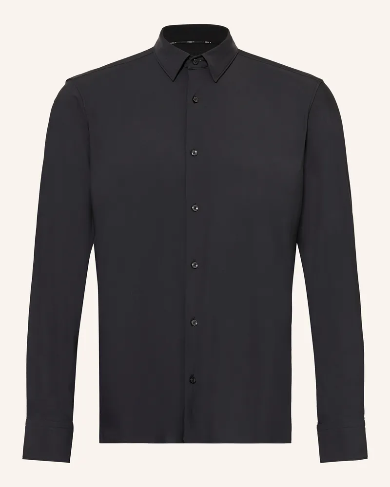 HUGO BOSS Hemd Joe Regular Fit schwarz Schwarz