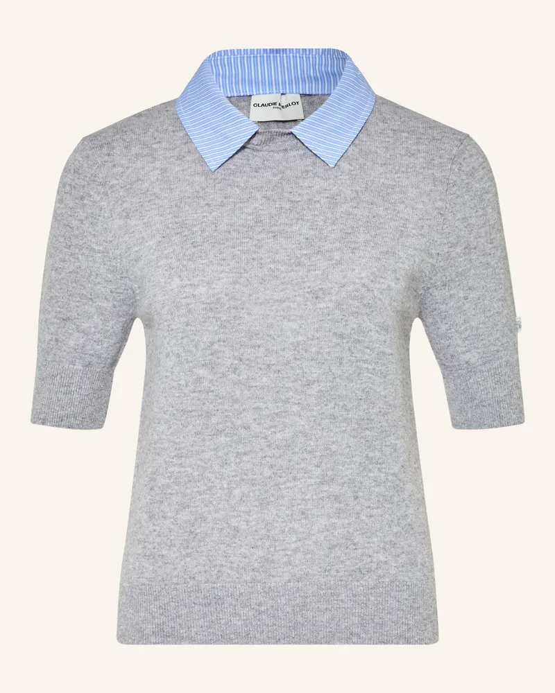 Claudie Pierlot Strickshirt Mit Abnehmbarem Kragen grau Grau