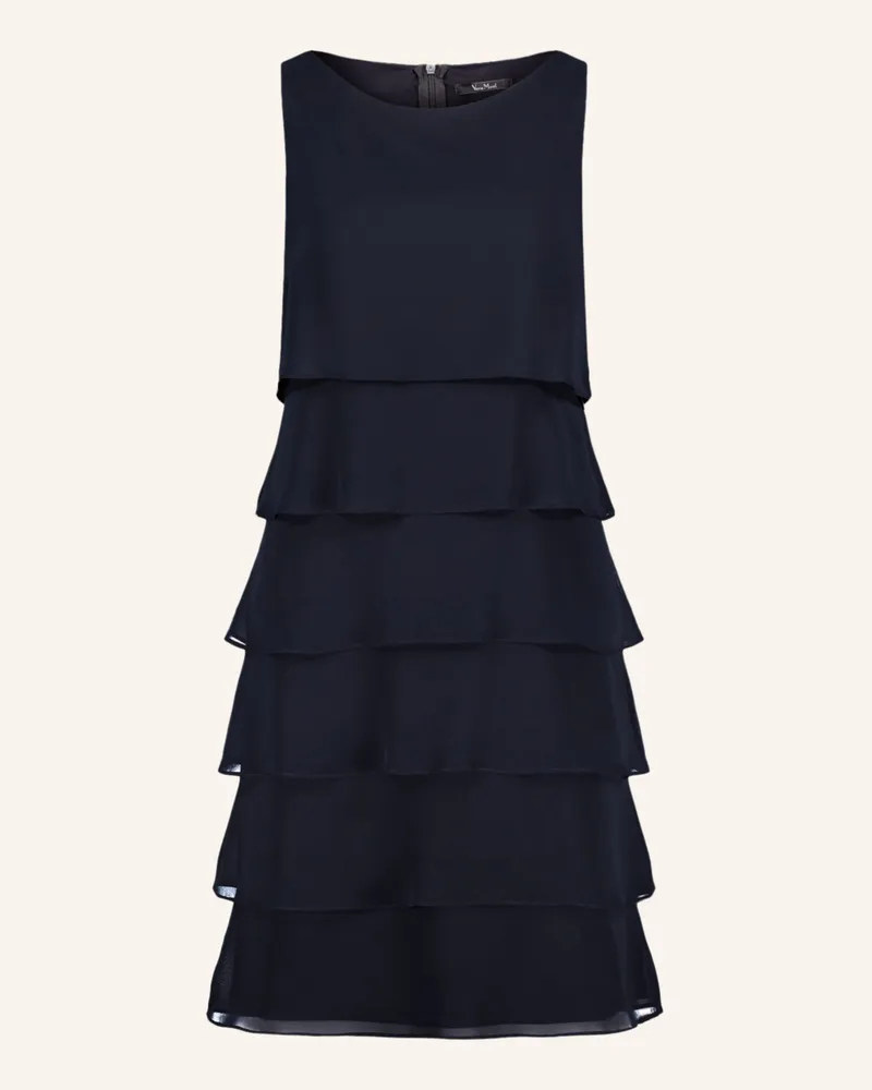 Vera Mont Kleid mit Volants Dunkelblau