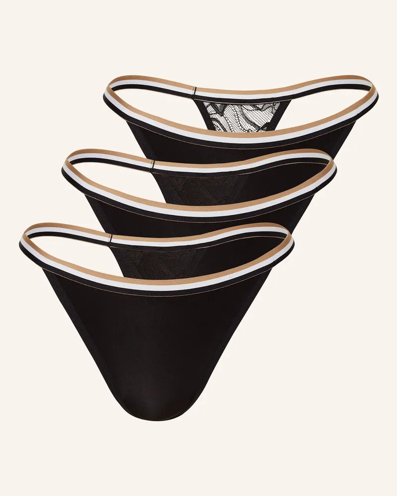 HUGO BOSS 3er-Pack String LACE Schwarz